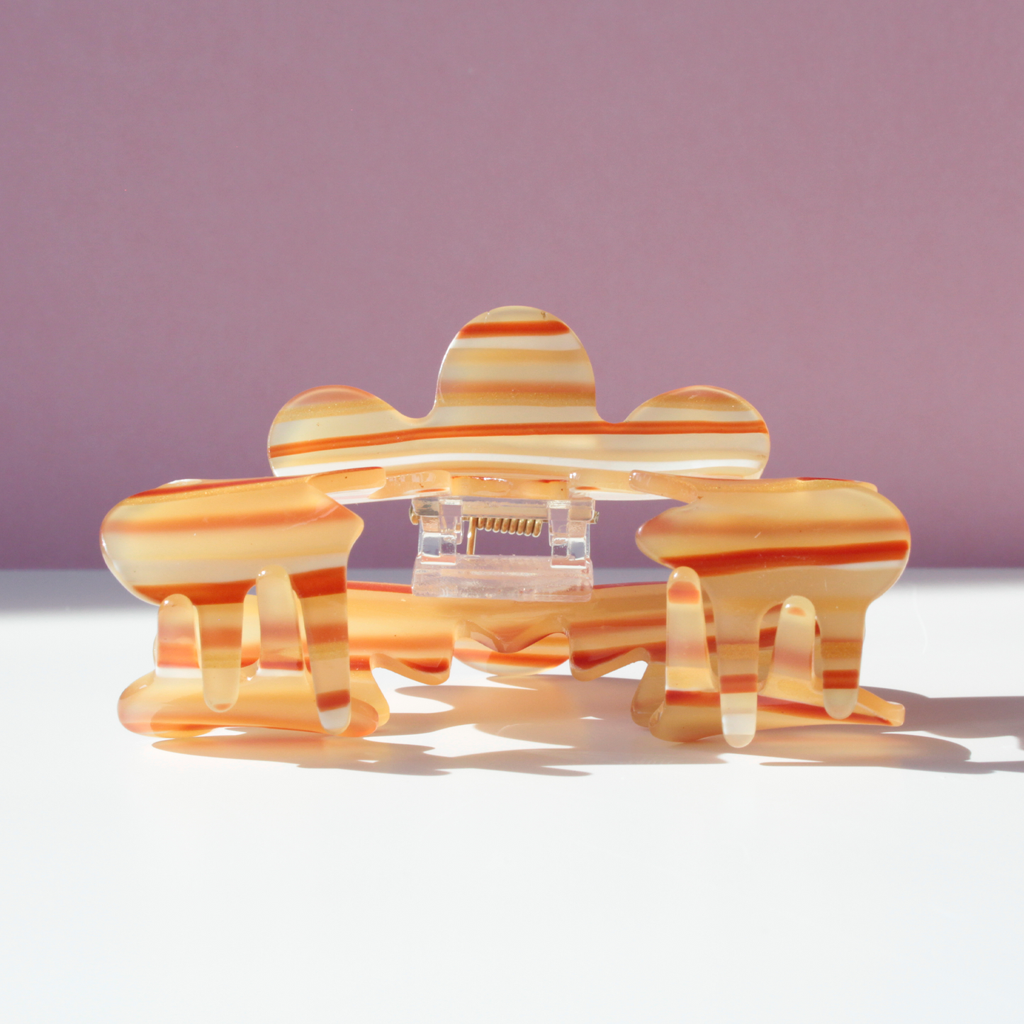 Hårstyling DK - Emi Hårklemme | Orange Stripes (ny variant)