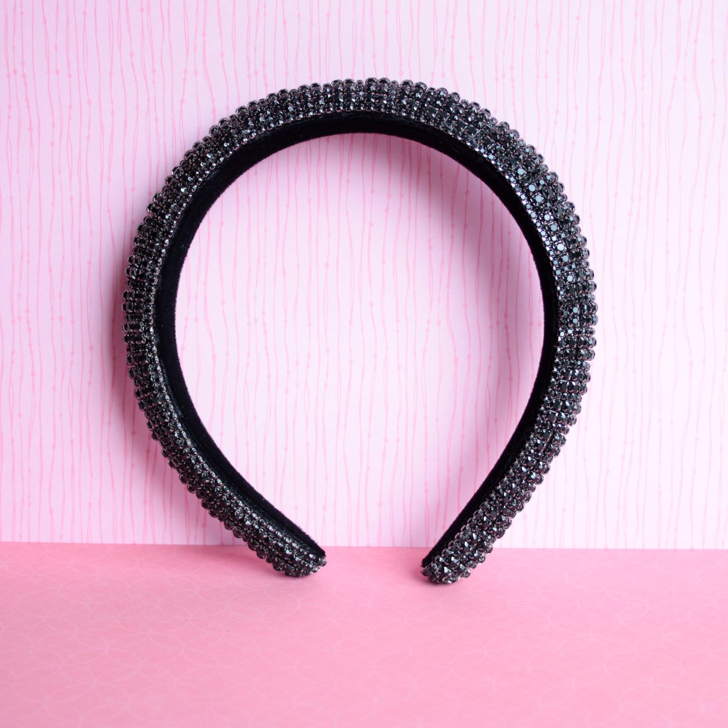 Hårstyling DK - Perla Hårbånd | Rhinsten/Sort