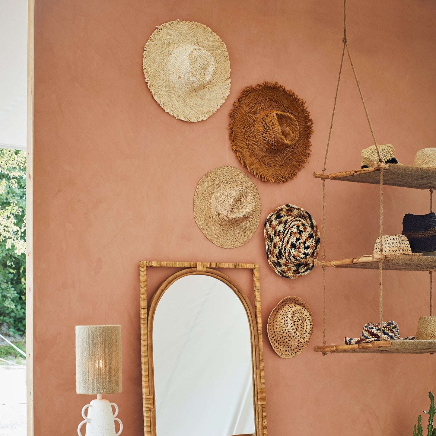 Madam Stoltz - Paper rope hat | Brun