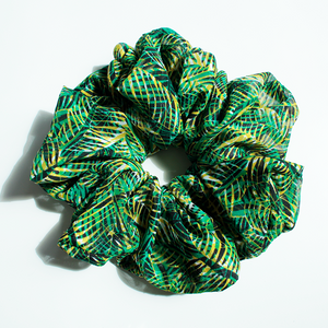 Hårstyling DK - Håndlavet Kæmpe Scrunchie | Tropical