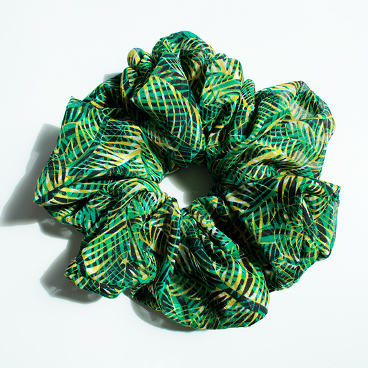 Hårstyling DK - Håndlavet Kæmpe Scrunchie | Tropical