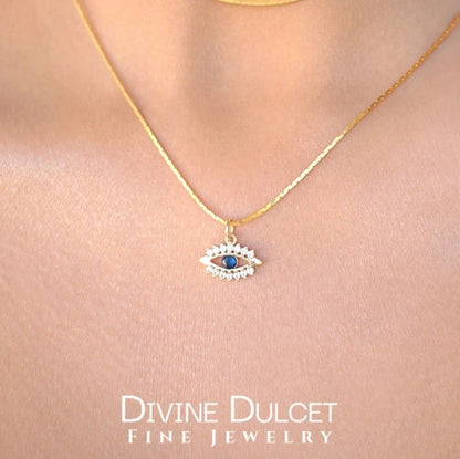 Divine Dulcet - Evil Eye Halskæde | Guld