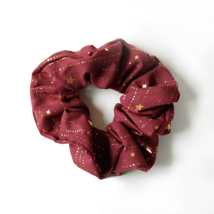 Hårstyling DK - Star Scrunchie | Vinrød/guld